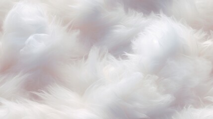 Poster - Generative AI Fluffy and cloud-like cotton texture.