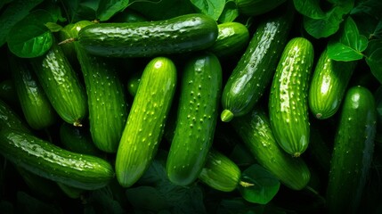 Poster - Generative AI Fresh Cucumber Wallpaper