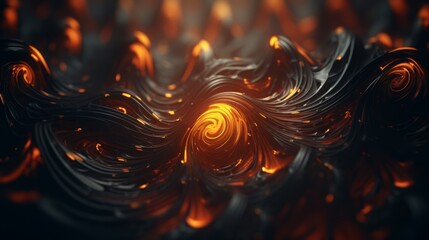 Poster - Generative AI Intricate fractal designs forming a mesmerizing and complex abstract background.