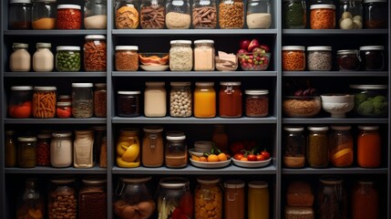 Poster - Generative AI Organized Pantry Closet from Above