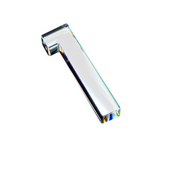 Aufkleber - Transparent glass 3D numbers with dispersion