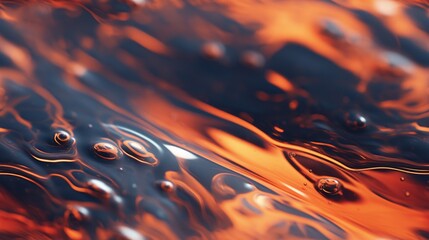 Poster - Generative AI Slick and glossy texture of oil spill on water. octane render elegant realistic photorealistic cinematic