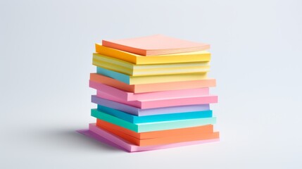 Poster - stack of sticky notes in a pile generative ai