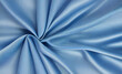 Nahaufnahmetextur aus dunkelblauer Seide. Heideblauer Stoff mit glatter Textur, Hintergrund. Glatte, elegante blaue Seide. Textur, Hintergrund, Muster, Vorlage. 3D-Vektorillustration.
