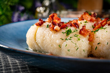 Wall Mural - Kartacze - potato dumplings stuffed with minced meat.