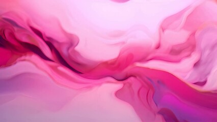 Poster - Abstract Painting in Pink and Purple Generative AI