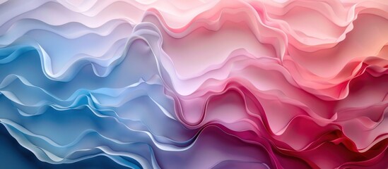 Poster - A vibrant abstract background featuring a variety of pastel colors with wavy lines creating a dynamic and energetic composition.