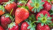 strawberry fresh organic berries macro fruit background