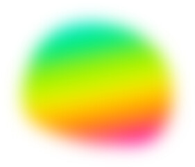 Abstract colorful gradient transparent blur. Green yellow red gradient blob shape design element