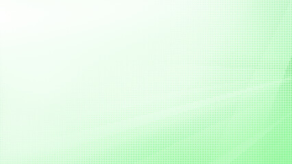 Poster - Abstract bright green halftone pattern on white with copy space. Dotted background for template, brochure, business card, web page etc. 4k resolution.