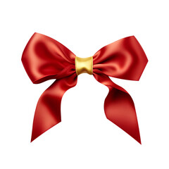 Pretty Red Bows isolated on white background