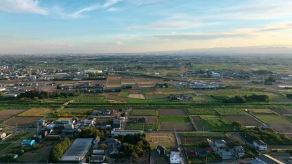 Aufkleber - 田園都市のドローン空撮