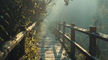 Kew Mae Pan Nature Trail At Doi Inthanon National Park Chiangmai Thailand : Generative AI