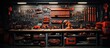 © adiba - Toolboxes and toolkits on a tool shop shelf