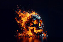 Skull In Flames