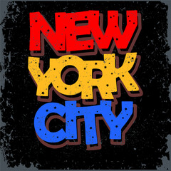 Wall Mural - new york typography urban vector for print t shirt