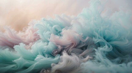 Wall Mural - A close up of a colorful wave of water. Generative AI.