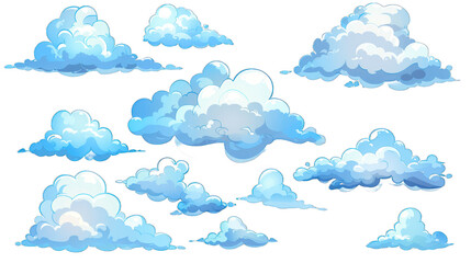 Cloud in the sky isolated on transparent background