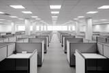 Fototapeta Nowy Jork - Empty cubicle office space