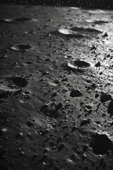 Poster - Close-up photo of the lunar surface.