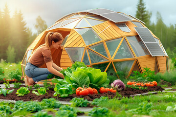 Caring for our eco home vegetable garden