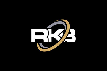 RKB creative letter logo design vector icon illustration