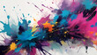Abstract paint splatters background