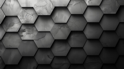 Sticker - Hexagonal Gradient Pattern - 3D Illusion on 2D Surface