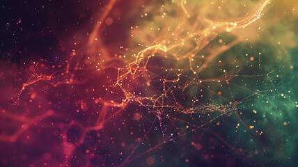 Wall Mural - colorful abstract background with lights.