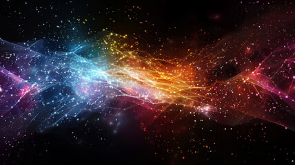 Wall Mural - colorful abstract background with lights.
