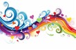 © Leo Rohmann - LGBTQ Pride trainee. Rainbow unprecedented colorful support diversity Flag. Gradient motley colored berry LGBT rights parade festival french lilac diverse gender illustration
