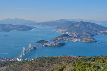 Samcheonpo, South Gyeongsang, South Korea cityscape