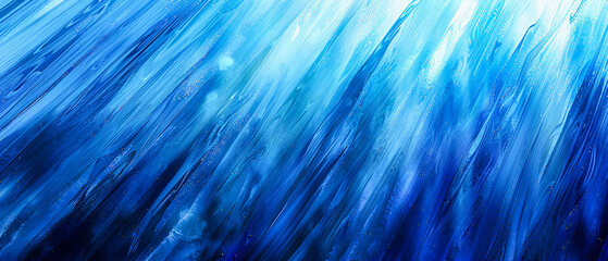 Poster - Cosmic Blue Abstract Background, Bright Galactic Design, Futuristic Space and Starry Night Concept
