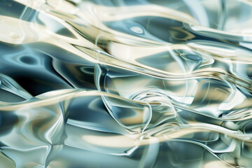 Poster - Abstract background with reflections and caustics. Futuristic background image. Created with Generative AI technology.