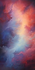 Wall Mural - cosmic mystery: abstract nebula constellation art
