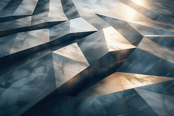 Poster - Abstract background with reflections and caustics. Futuristic background image. Created with Generative AI technology.