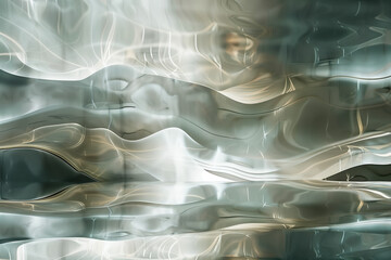 Poster - Abstract background with reflections and caustics. Futuristic background image. Created with Generative AI technology.