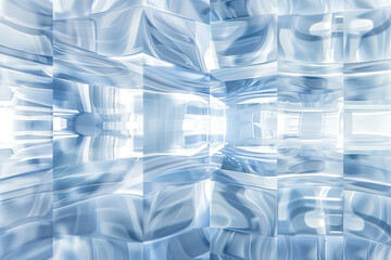 Poster - Abstract background with reflections and caustics. Futuristic background image. Created with Generative AI technology.