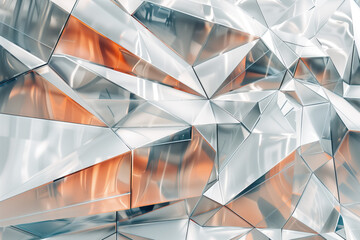 Poster - Abstract background with reflections and caustics. Futuristic background image. Created with Generative AI technology.