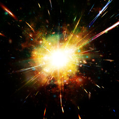 Wall Mural - colorful splash. background. the elements of this image furnished by nasa.