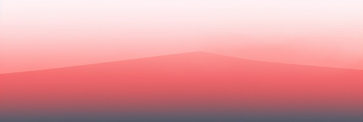 Poster - A mountain stands tall in the distance, its outline blurred against the fiery red sky that wraps around it