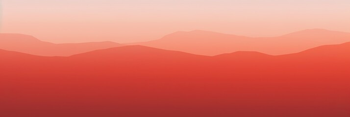 Aufkleber - A stunning scene of a vibrant red sky above towering mountains in the distance, creating a breathtaking and awe-inspiring landscape