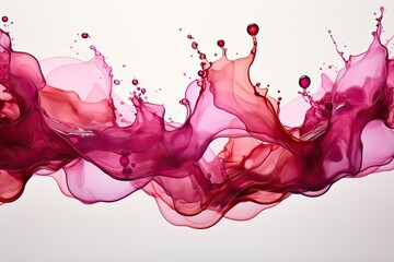 Wall Mural - Abstract red liquid splash with dynamic motion