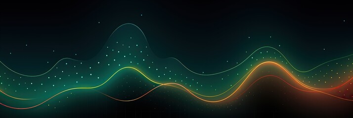 Poster - A wave of light cutting through a dark background, creating a mesmerizing and enchanting visual experience