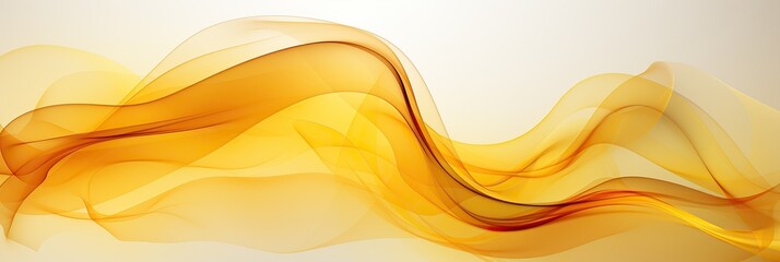 Aufkleber - A vibrant abstract background featuring swirling, wavy yellow lines creating a dynamic and energetic composition, banner