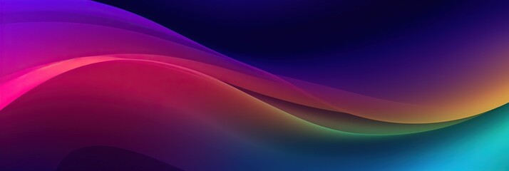 Fototapete - Multicolored waves of varying shades flow and intertwine across the background in a mesmerizing display of color and movement