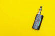 vaporizer vape isolated on yellow background