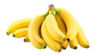 © shabbir - Bunch of bananas isolated on a transparent background. Top view.