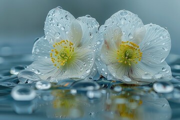 Wall Mural - beautiful flowers in nature wallpaper professional photography