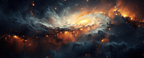 Wall Mural - universe background wallpaper. colorful space galaxy of cosmos.